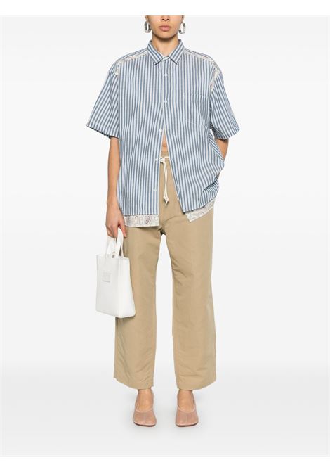 Blue double-layer striped shirt Comme Des Garçons Homme - unisex COMME DES GARCONS HOMME | HOB0191